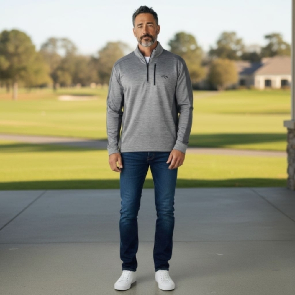 callaway Mens XL weather Performance series 1/4 zip Pullover Golf Inter Fleece